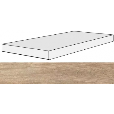 738134 Selection Cream Oak Angolo Gradino SX 40x120x3 0