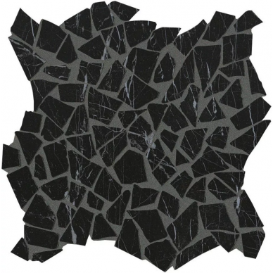 fNI8 Roma Diamond Nero Reale Schegge Gres Mosaico 30x30 0