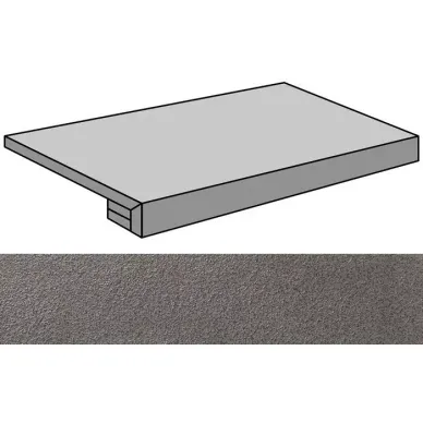 Lava Negro Bocciardato Gradone Rec-60 29.75x59.55 0