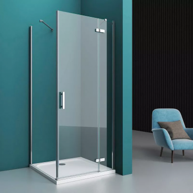 Душевой уголок BelBagno Kraft (KRAFT-A-12-90-C-Cr-R) 90х90 см, профиль хром/стекло прозрачное 7