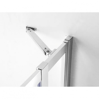 Душевой уголок Cezares Molveno (MOLVENO-AH-22-180/80-P-Cr) 180x80 см, профиль хром/стекло рифленое 6