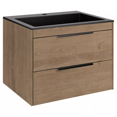 Тумба для ванной Vincea Chiara 2D 600 (VMC-2C2600NO) (60 см) (N.Oak) 5