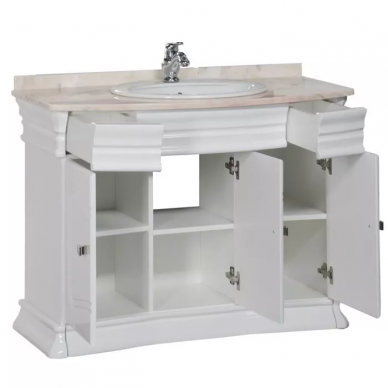 Тумба для ванной Aquanet Греция 110 swarovski (белый) 5