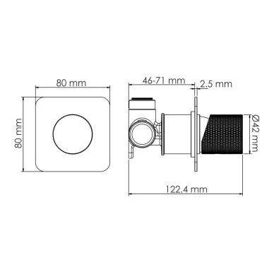 Душевая система Wasserkraft Ems 7600 скрытого монтажа, золото 8