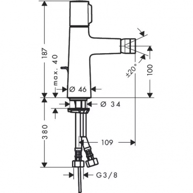 Смеситель для биде Hansgrohe Talis Select S (72202000) 1