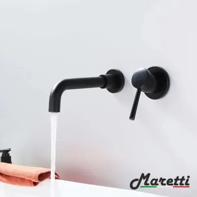 Смеситель для раковины Maretti Eleganza Black ENB32RF13 черный, скрытого монтажа 6