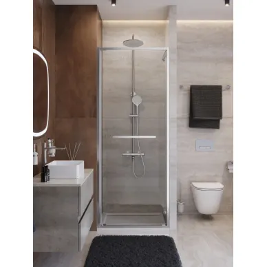 Душевая дверь Cezares Lux LUX-B-FS-1-70-C-CR 70x195 см, профиль хром/прозрачное стекло 0