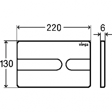 Смывная клавиша Viega Prevista Visign for Style (773175) черный 1