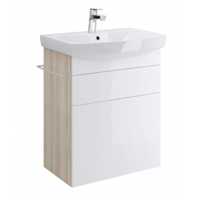 Тумба для ванной Cersanit Smart (SU-SMA-CA60/Wh) 60 см белый/ясень 0