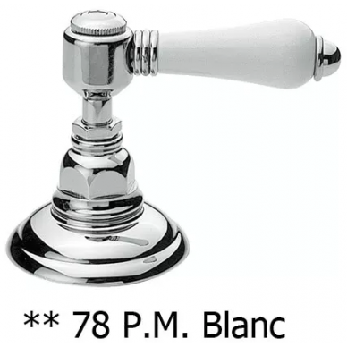 Смеситель для раковины Nicolazzi Dames Anglaises 1408 CR 78, ручка 78 P.M.Blanc 5