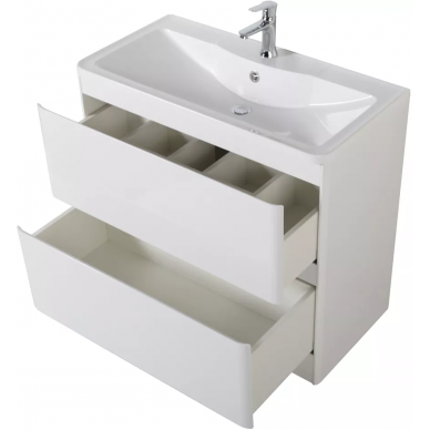 Тумба для ванной Belbagno Albano (ALBANO-1000-2C-PIA-BL) (100 см) напольная, Bianco Lucido 5
