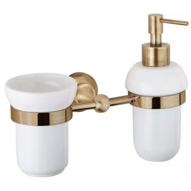 Держатель стакана и дозатора Cezares Aphrodite (APHRODITE-TDTS-02) 0