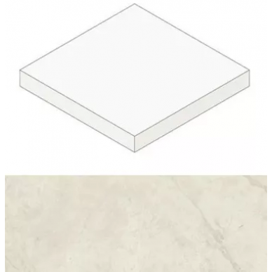 AGJA Marvel Calacatta Perla Scalino Angolare 33 Lappato 33x33 0