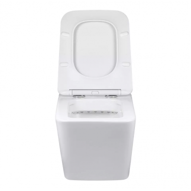 Унитаз подвесной Vincea Q-Line (VT1-12) безободковый, цвет белый, ультратонкое soft close сиденье 5