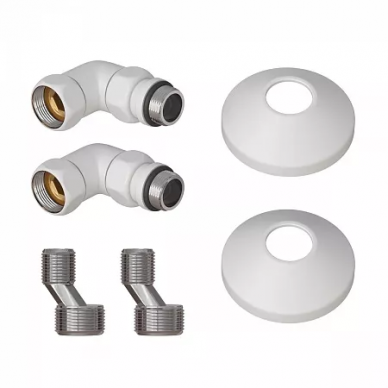 Комплект подключения для полотенцесушителя Point (PN93412W) 3/4