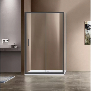 Душевой уголок Vincea Garda (VSR-1G9014CLGM) 140х90х190 см, профиль вороненая сталь/стекло прозрачное 0