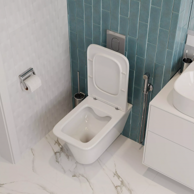 Чаша подвесного унитаза Cerutti SPA NIVOLET Aria (CT7779) безободковый, микролифт 8