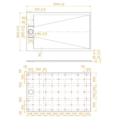 Поддон для душа RGW TUS-159W (553702915-01) (150х90) белый 5