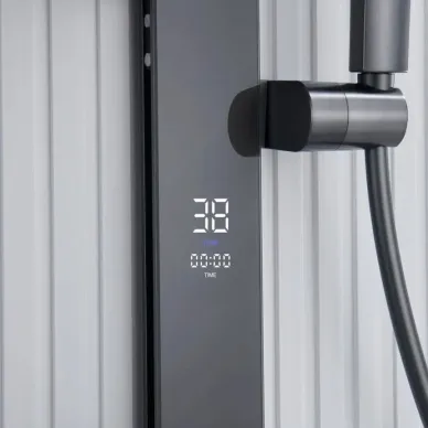 Душевая система Black & White Gravity GH-9005-GM (9005GM) термостатическая, gun metal 6