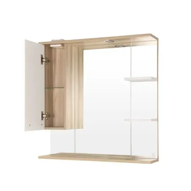 Зеркальный шкаф Style Line Ориноко ЛС-00000637 800/С белый/ориноко 1