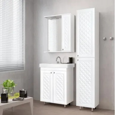 Тумба для ванной Style Line Канна ЛС-00000726 60 см, белая 4