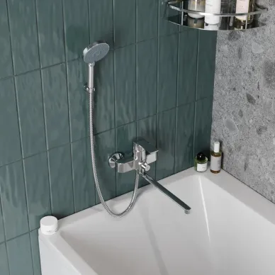 Смеситель для ванны Teymi Lori T10222 с длинным изливом, хром 6