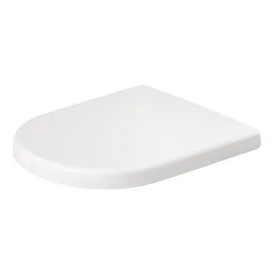 Duravit D-Code Сиденье для унитаза, петли: нержавеющая сталь, с микролифтом, цвет: белый 0028490021 0