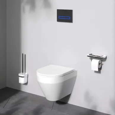 Унитаз подвесной Am.Pm Spirit V2.0 C701900SC безободковый, с микролифтом, белый 6