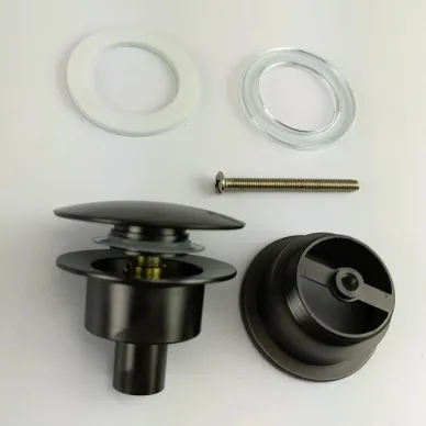 Сливной набор для раковины Teymi Lina T140213 click-clack, графит матовый 10