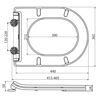 Крышка-сиденье BelBagno Fly-R (BB209SC) микролифт 1