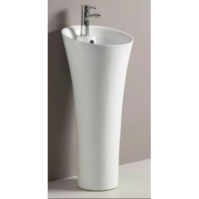 Раковина напольная CeramaLux N (WK8100-G306) (42,5*42*96 см) белая 1