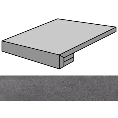 Lava Negro Natural Gradone Rec 59.55x59.55 0