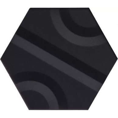 CHAPLIN BLACK CHIC HEXAGON 25x29 0