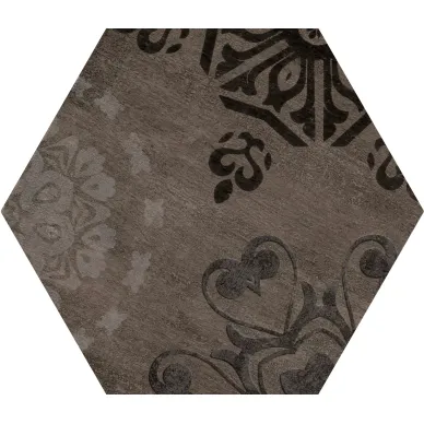1047685 DOCKLANDS INSERTO DOCKS BROWN HEXAGONE 24x27,7 0