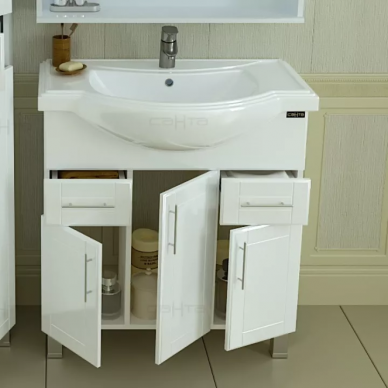 Тумба для ванной СанТа Дублин (223008) 80 см, напольная 4