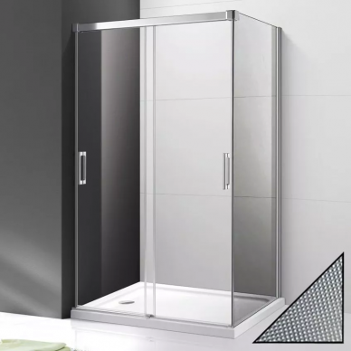 Боковая стенка Cezares Tandem Soft (TANDEM-SOFT-FIX-100-P-Cr-R) 100х190 см, правая, стекло punto 0