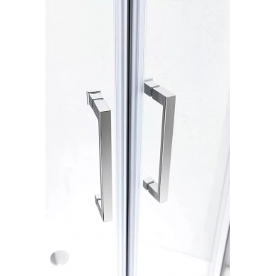 Душевой уголок Cezares Molveno (MOLVENO-RH-2-130/100-P-Cr) 130x100 см, профиль хром/стекло рифленое 3