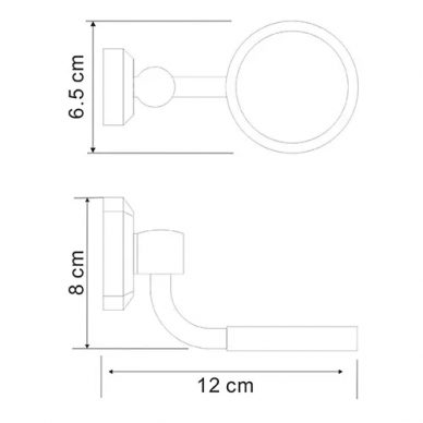 Держатель стакана Wasserkraft Oder (K-C175) хром 1