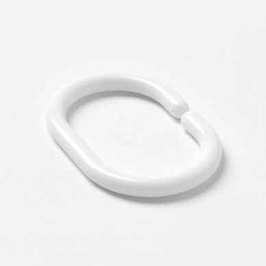 Набор колец для шторы в ванную Iddis Rings (RID011P) белый 0