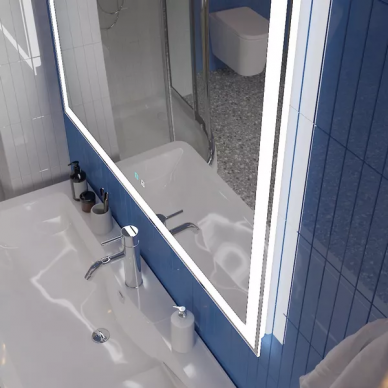 Зеркало Belbagno (SPC-GRT-1000-800-LED-TCH-SND) (100 см) со встроенной подсветкой, голосовым управлением и подогревом. 5