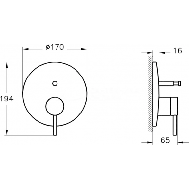 Душевая система Vitra Origin (A49266EXP) скрытого монтажа (хром) 6