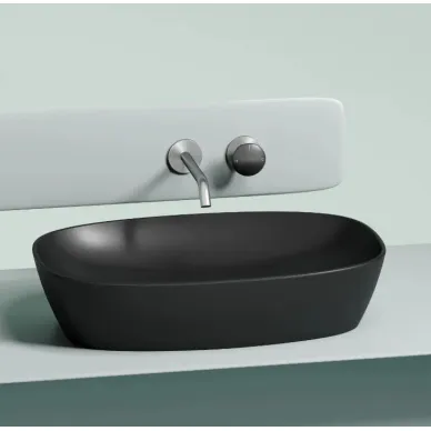 Раковина накладная Ceramicanova Element (CN6049MB) (60 см) черная матовая 6