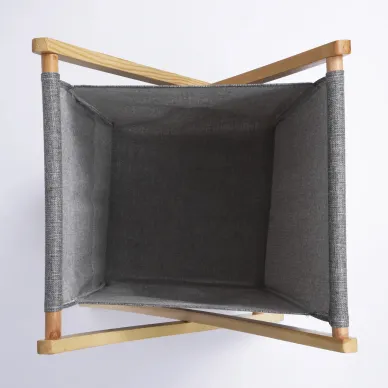 Корзина для белья Wasserkraft Nau WB-772-L большая, 42x41x65 см, серая 5