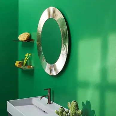Laufen Kartell Зеркало круглое d=78см, настенное, без подсветки, цвет: золотой 3.8633.1.087.000.1 8