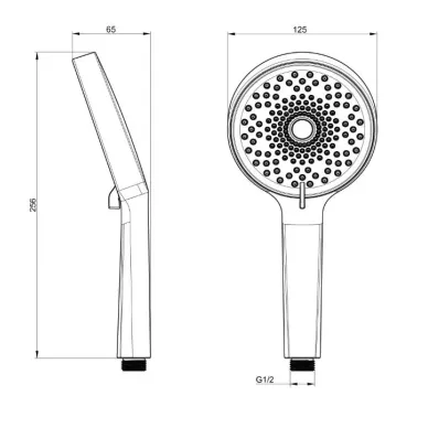 Ручной душ Wonzon & Woghand WW-88SC03-BGM темный графит 1