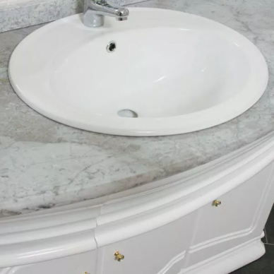 Тумба для ванной Aquanet Греция 110 swarovski (белый) 2