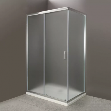 Душевой уголок BelBagno Uno (UNO-AH-1-120/90-P-Cr) матовое стекло,  120x90x185 см 4