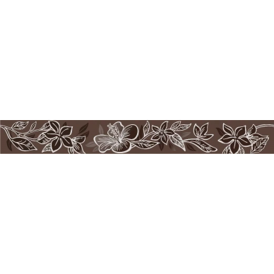 Бордюр ELISSA FIORE MARRONE 50.5X6.2 0