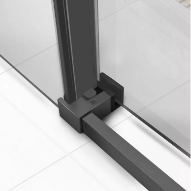 Душевой уголок Vincea Slim Soft (VSR-1SS9011CLGM) 110х90х200 см, профиль вороненая сталь/стекло прозрачное 1