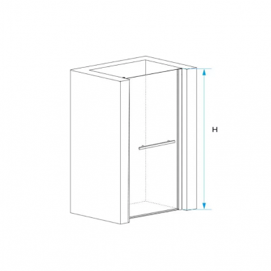 Душевая дверь RGW Passage PA-103W (90x195) профиль белый/стекло прозрачное 2